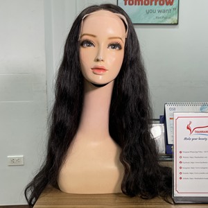 Vente en gros d'extensions de cheveux humains vierges Remy vietnamiens tête complète perruque ondulée naturelle avec perruque complète de qualité de style droit élégant - Product Image 2