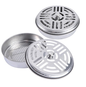 ที่เผาเครื่องหอมคุณภาพสูงกล่องกลมที่จับม้วนยุงที่ทำด้วยมือสำหรับบ้านในบ้านห้องนั่งเล่นที่ใช้ - Product Image 5