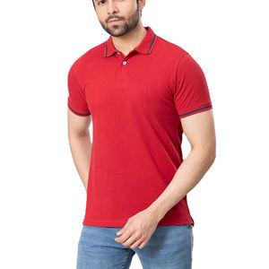 Polo décontracté à manches courtes pour hommes avec logo personnalisé Nouveau design Tissu tricoté Spandex Logo personnalisé Design - Product Image 4