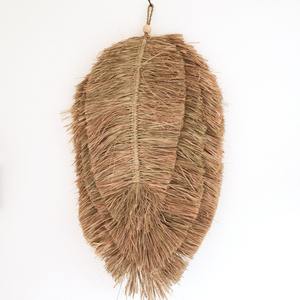 Leaf shaped <b>wall</b> <b>art</b> sea grass decor centerpieces for <b>walls</b> good quality seagrass hanging <b>arts</b> - Product Image 1