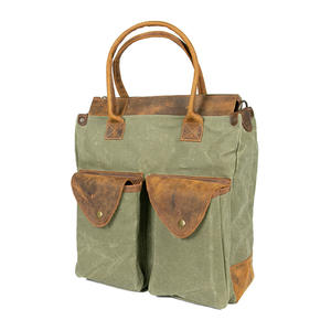 Sac en cuir d'extérieur de haute qualité, design unique, tissu Panama, résistant à l'eau, sac vintage - Product Image 2