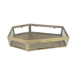 Boîte décorative fantaisie en verre/fer Design Unique F354 laiton EPL pour la décoration de la maison décor d'halloween personnalisé en vrac - Product Image 1