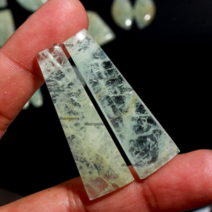 Natural Aquamarine Wholesale <b>Stone</b> <b>Cutting</b> <b>Machine</b> in Kenya Hoop Earrings 18k Gold Plated Teardrop Cabochon Resin Rose Quartz - Product Image 5