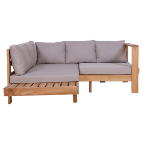 Sofá de Jardín de Madera de Teca, Sofá Seccional Modular de Madera de Teca Sólida para Decoración de Muebles para el Hogar - Product Image 3