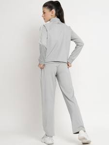 Survêtement femme de haute qualité respirant tissu doux survêtement pour activités de plein air et sportives fermeture éclair complète avec deux poches - Product Image 2