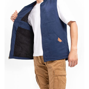 2026 New style Latest Design High Quality Canvas <b>Vest</b> For Men's Breathable Winter Solid Color Cotton <b>Slim</b> Fit Canvas <b>Vest</b> Men's - Product Image 4