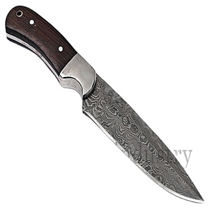 ที่ทำด้วยมือที่กำหนดเองดามัสกัสเหล็กครัวมีดเชฟไม้ธรรมชาติมีด (Smk1571) - Product Image 1