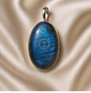 Pendentif en labradorite bleue naturelle, argent sterling 925, fait à la main, pendentif statement, pierre précieuse naturelle, style bohème - Product Image 5