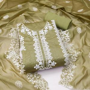 Vestido nuevo Trabajo de bordado pesado y candelabro dupatta traje Vestido Material para mujer venta en línea - Product Image 3