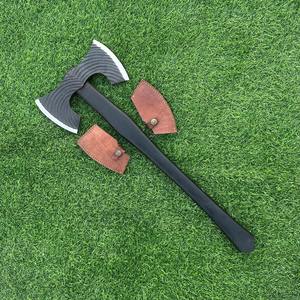 Hacha de doble filo Hacha Barbuda de doble cabeza forjada a mano, Hacha vikinga de doble cabeza grabada vikinga - Product Image 6