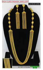 สร้อยคอทองเหลืองโลหะสั่งทําพิเศษพร้อมต่างหูเข้าชุดเหมาะสําหรับนักออกแบบและผู้ค้าปลีกเครื่องประดับแอฟริกัน - Product Image 2