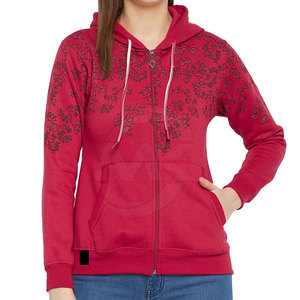 เสื้อฮู้ดผ้าฟลีซสำหรับผู้หญิงเสื้อฮู้ดขนแกะมีซิป - Product Image 1