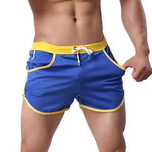 Short de fitness droit à séchage rapide avec impression de logo personnalisé pour hommes, jogging de basket-ball uni, short de gymnastique en maille, short en maille vierge pour hommes - Product Image 4