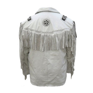Otoño Invierno desgaste hombres tradicional vaquero mejor calidad Original hombres chaquetas de cuero occidental - Product Image 5