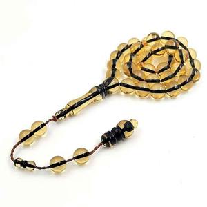Authentique Kehribar ambre islamique Tasbih 99 perles pour la prière musulmane quotidienne Dhikr méditation culte et connexion spirituelle - Product Image 2