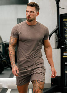 T-shirts de sport légers pour hommes 88% polyester 12% élasthanne Logo personnalisé Coupe musclée Impression par sublimation Design vierge Longueur longue - Product Image 5