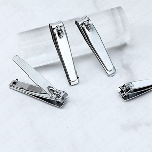 Coupe-ongles professionnel en acier inoxydable argenté avec logo personnalisé, vente en gros, marque privée OEM, outil de manucure - Product Image 3