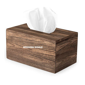กล่องกระดาษทิชชูทำจากไม้หรูหรากล่องกระดาษทิชชูทำมือทรงสี่เหลี่ยมสไตล์คลาสสิกเครื่องใช้ในครัวใหม่ขายส่ง - Product Image 2