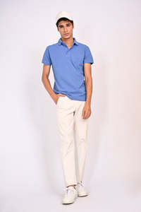 เสื้อโปโลผ้าฝ้าย100% สีดำสำหรับผู้ชายเสื้อโปโลพิมพ์ลายโลโก้ตามสั่ง - Product Image 3