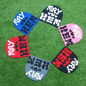 Gorro de punto acrílico Unisex de alta calidad OEM personalizado con logotipo bordado estilo Hip Hop de moda para hombres para negocios en la playa - Product Image 3