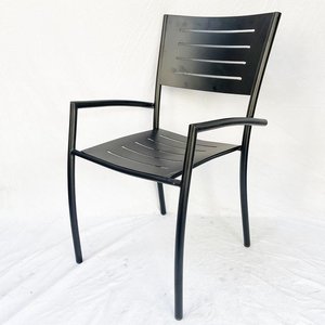Silla de Café para Exteriores GCF099 con Reposabrazos de Hierro con Recubrimiento en Polvo, Abrigo para Mujer, Muebles de Regalo - Product Image 6