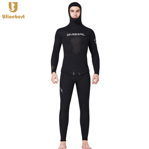 Commercio all'ingrosso in Neoprene 3mm 5mm 7mm muta CR Swim Open Cell mimetic Spearfishing <span class=keywords><strong>Diving</strong></span> Yamamoto muta con cappuccio per gli uomini - Product Image 5
