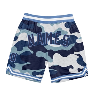 Pantalones cortos de baloncesto de equipo personalizados con material de malla transpirable Cordón Cintura Impresión por sublimación y servicios de fabricación OEM - Product Image 2
