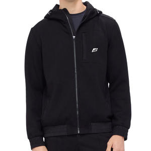 Men's Zip Up Cotton Hooded Jacket With Chest Pocket Wholesale USA Supplier B2B <b>Streetwear</b> <b>Y2K</b> Private Label OEM - Product Image 1