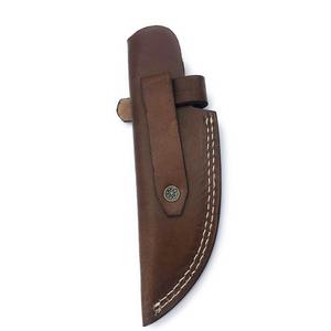 Ceci est un étui à couteau en cuir marron de style « pancake » conçu pour être porté sur une ceinture. - Product Image 3