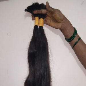 CHEVEUX INDIENS CRUS DROITS VIERGES DONNANT UNIQUEMENT 100% TEMPLE HAIR MEILLEURE QUALITÉ RAUTS NON TRAITÉS CHEVEUX TEMPLE HUMAINS - Product Image 1
