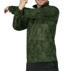 Chaqueta Deportiva Transpirable con Cierre de Cremallera de Cuarto para Hombre, Chaqueta Sublimada con Cierre de Cremallera de Cuarto para Entrenamiento en Gimnasio y Uso al Aire Libre - Product Image 2