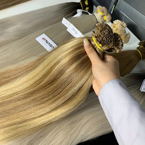 Cheveux humains vierges naturels vietnamiens de qualité supérieure, 100% cheveux humains, pointe plate, prix d'usine, cheveux raides, super double trame - Product Image 1
