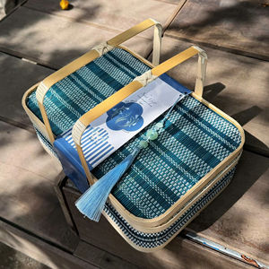 ตะกร้าของขวัญไม้ไผ่ ทำด้วยมือจากวัสดุไม้ไผ่ธรรมชาติ สำหรับบรรจุภัณฑ์อาหาร ของขวัญองค์กร ตกแต่งบ้าน นำเข้าจากเวียดนาม - Product Image 1