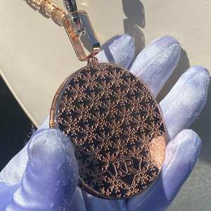 Bijoux de bus 3D brillants personnalisés pour hommes, testeur de diamants de passage de Moissanite VVS, pendentif boule 3D plaqué glacé - Product Image 3