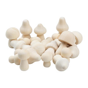 Kit Artigianale Fai-da-Te da 50 Pezzi per Bambini per Disegnare e Personalizzare le Proprie Figure di Funghi in Legno - Product Image 5