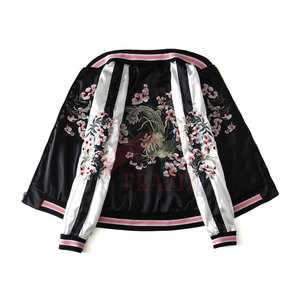 Chaqueta de equipo deportivo al por mayor tarifa 2025 chaqueta de satén de bombardero chaquetas de satén personalizadas para hombres bombardero de satén - Product Image 3