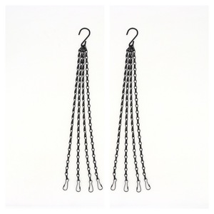 Iron Heavy Duty 58.5cm Flower Pot <strong>Basket</strong> Replacement <strong>Chain</strong> 4 Point Garden Plant Hanger <strong>Hanging</strong> <strong>Basket</strong> <strong>Chain</strong> - Product Image 6