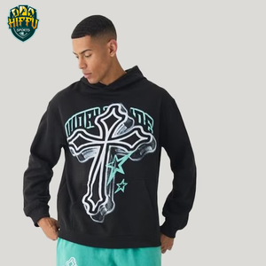 Conjunto Deportivo Informal, Chándal para Correr, 100% Algodón, Logotipo Serigrafiado, Pantalones y Sudadera con Capucha para Hombre - Product Image 4