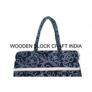 Bolsa para Portátil Hecha a Mano 100% Algodón con Estampado Floral, Funda para iPad y Tablet, Bolsas para Portátil con Forro de Algodón para Oficina - Product Image 3