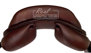 Vibrating Horse Saddle Premium Leather Jumping Saddle Custom Design for Racing and <b>Dressage</b> Riders - Product Image 2