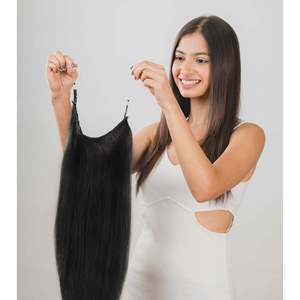 Extensiones de Cabello Halo en Color Negro y Marrón, Voluminizadores y Extensiones de Cabello con Clip - Product Image 1