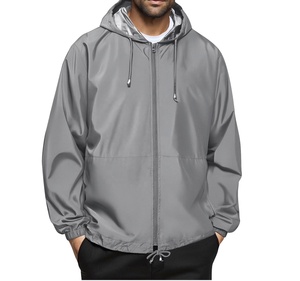 Chaqueta Cortavientos Reversible Personalizada al por Mayor para Hombre, Nueva Chaqueta Softshell Impermeable de Moda con Cremallera - Product Image 2