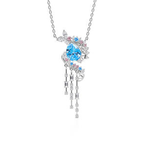 สร้อยคอประดับเพชรและมุกเซอร์คอนรูปผีเสื้อสไตล์วินเทจชุบทอง Jeulia - Product Image 1