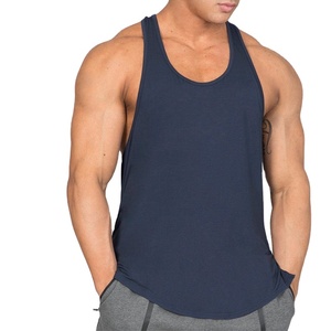 Camisetas de Tirantes Deportivas Transpirables para Hombre, las Más Vendidas, para Fitness, Culturismo, Casuales, de Algodón Acanalado, Elásticas, de Punto, Chalecos de Gimnasio, Cuello en V, Corte Alto - Product Image 5