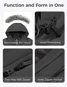 Vente chaude Veste d'hiver longue de conception de mode pour hommes sur mesure Vestes matelassées - Product Image 5