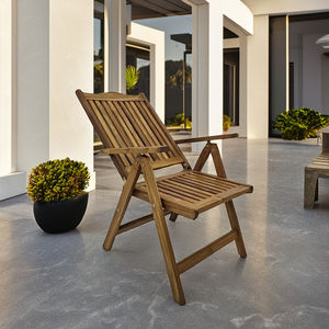 Usine directe chaise en bois pliable portable moderne pour les loisirs Patio balcon jardin fait indonésie teck mobilier d'extérieur - Product Image 5