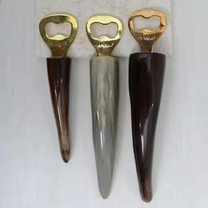 Ouvre-bouteille en acier inoxydable et laiton de qualité supérieure avec une nouvelle poignée en laiton de conception polonaise avec plaqué or - Product Image 5