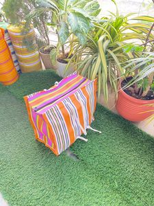 ถุงผ้าไนลอนรีไซเคิลสำหรับตลาดอินเดียถุงช้อปปิ้งทำจากพลาสติกโพลีโพรพิลีนอย่างยั่งยืนถุงซักผ้าผลิตในอินเดีย - Product Image 2