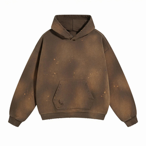 เสื้อฮู้ดผู้ชาย6ตัวผ้าซักกรดไซส์พิเศษ, เสื้อฮู้ดผ้าฝ้ายผสม - Product Image 4