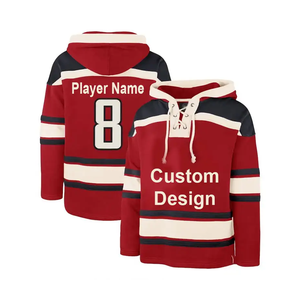 Sweat à capuche de hockey sur glace avec capuche, maillot de hockey personnalisé de haute qualité avec capuche, vente, conception et logo personnalisés - Product Image 1